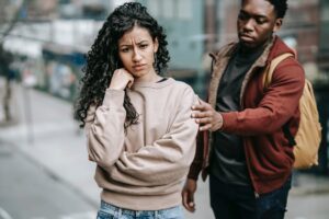 An unhappy couple