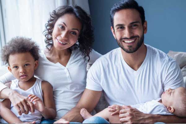 Young family representing modern couple dynamics in Silicon Valley